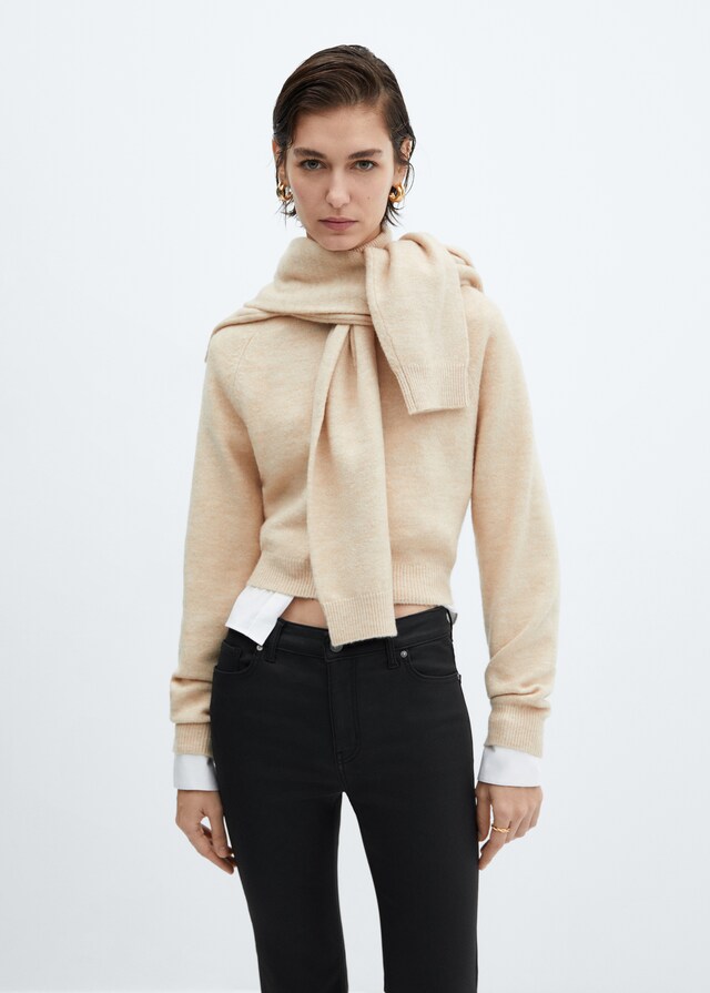 Mango Jeans Sienna flare crop encerados Oferta exclusiva