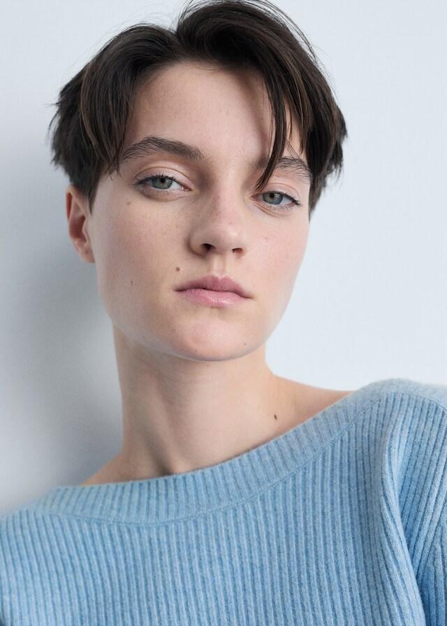 Mango Jersey canalé cuello barco Rebajas de fin de temporada