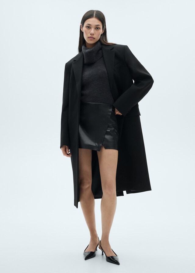 Mango Falda pantalón efecto piel Rebajas online