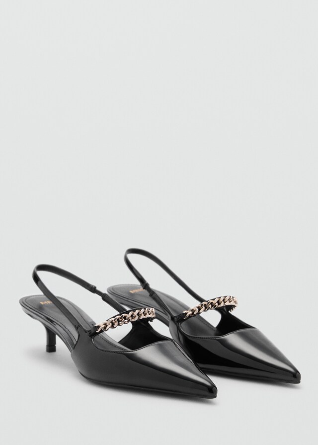 Mango Zapato tacón tira eslabones Superdescuento