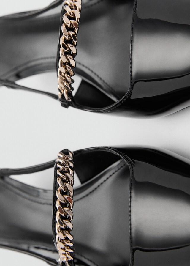 Mango Zapato tacón tira eslabones Superdescuento
