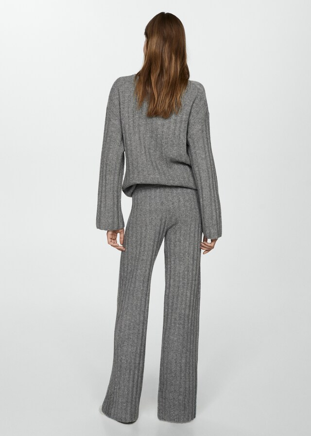 Mango Pantalón recto punto canalé Libre de impuestos