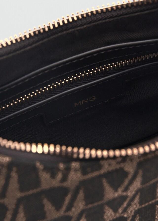 Mango Bolso hombro estampado logo Ofertas de temporada
