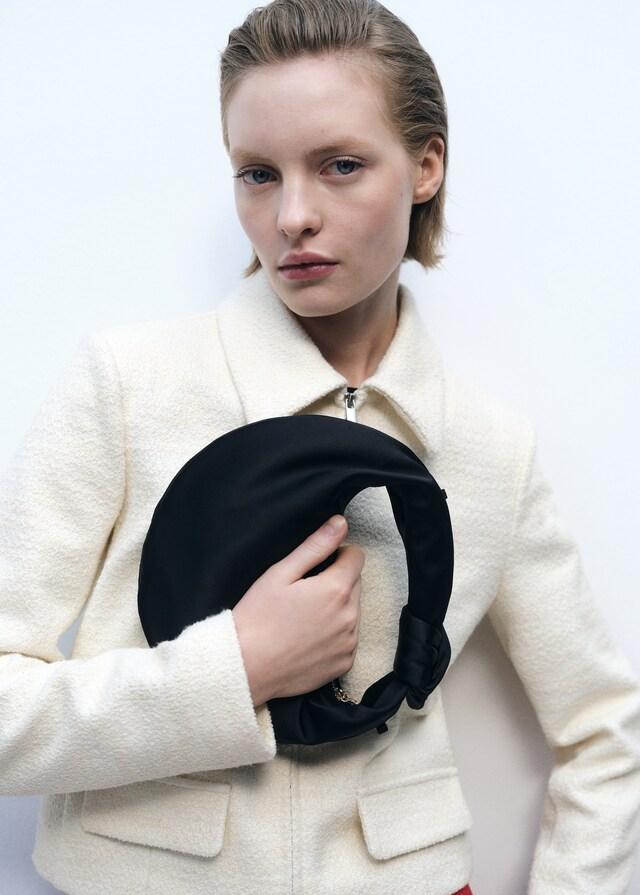 Mango Chaqueta mezcla algodón solapas Liquidación