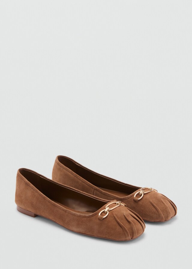 Mango Bailarina piel eslabones Descuentos del mes
