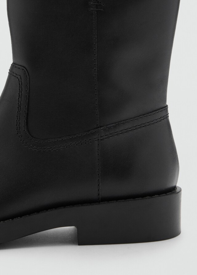 Mango Botín piel hebillas Oferta exclusiva