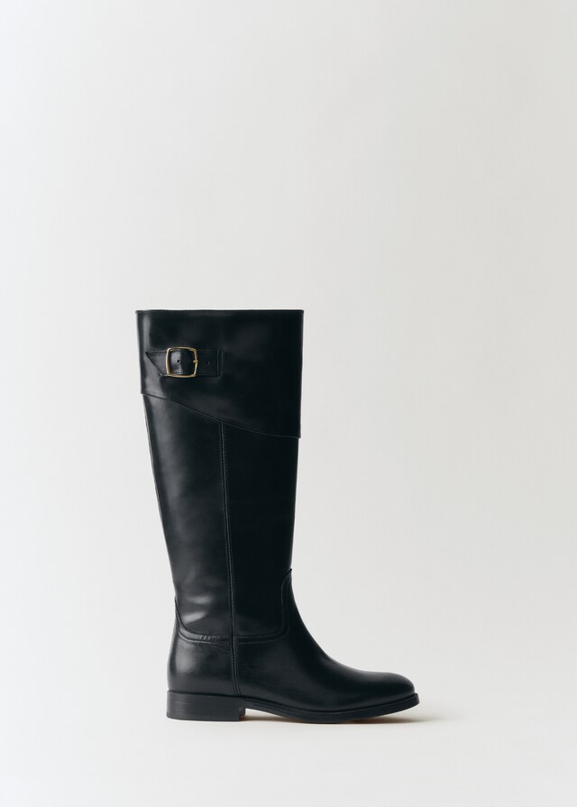 Mango Botas piel hebilla Ofertas especiales