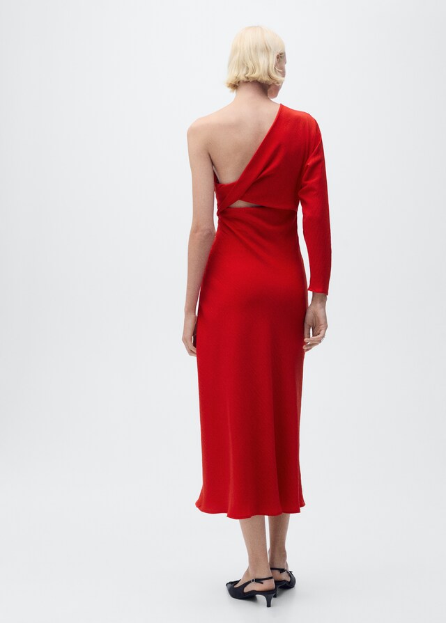 Mango Vestido asimétrico drapeado Outlet online