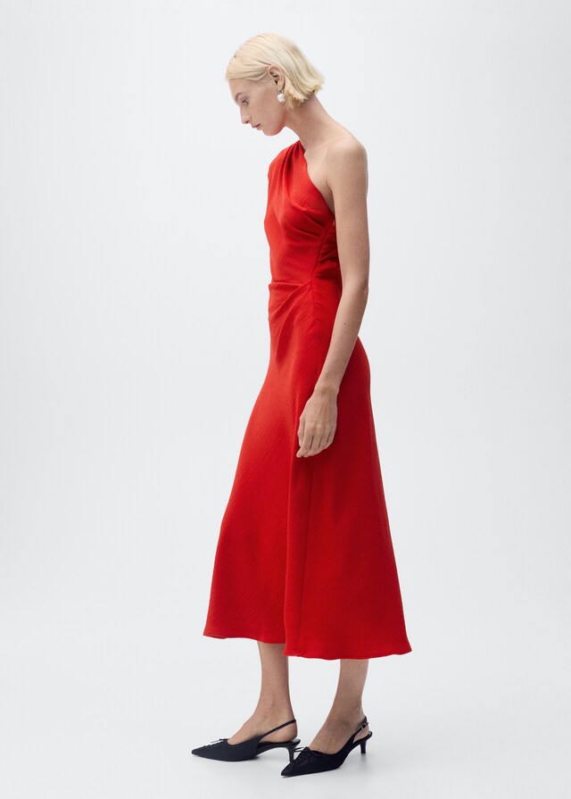 Mango Vestido asimétrico drapeado Outlet online