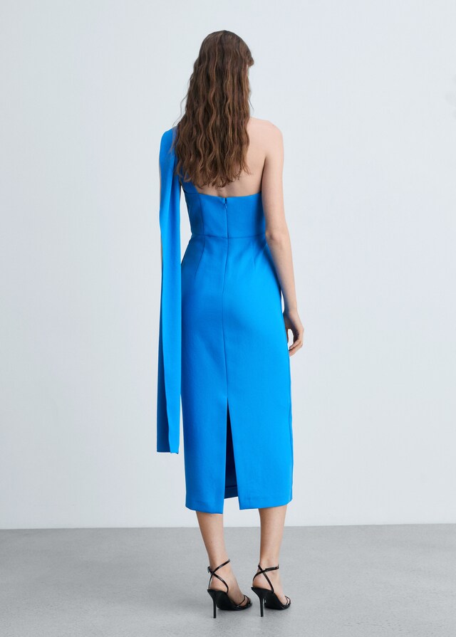 Mango Vestido asimétrico cuello lazada Ofertas
