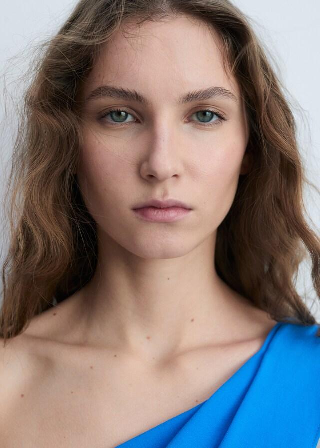 Mango Vestido asimétrico cuello lazada Ofertas