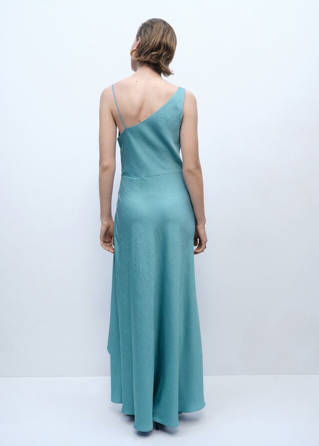 Mango Vestido asimétrico efecto arrugado Venta caliente