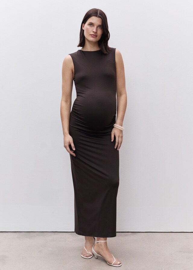 Mango Vestido largo abertura posterior En oferta