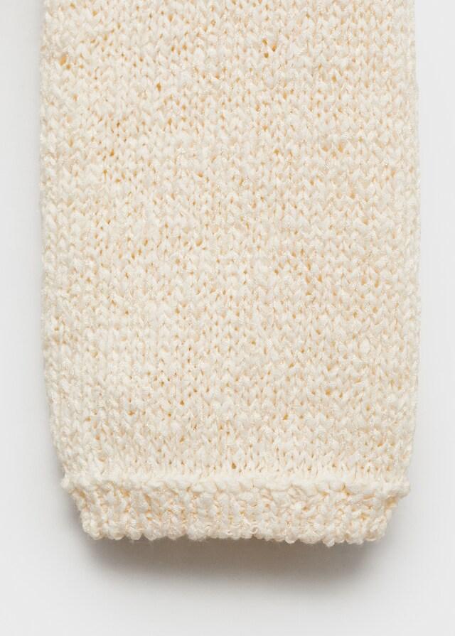 Mango Jersey crochet cuello redondo Mejor oferta