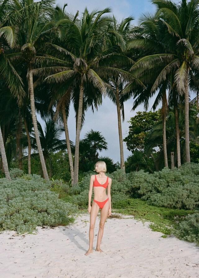 Mango Top bikini textura Envío gratis