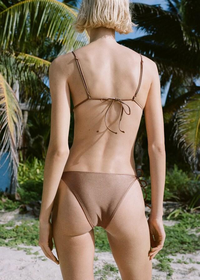 Mango Top bikini acabado brillante COMPRAR AHORA