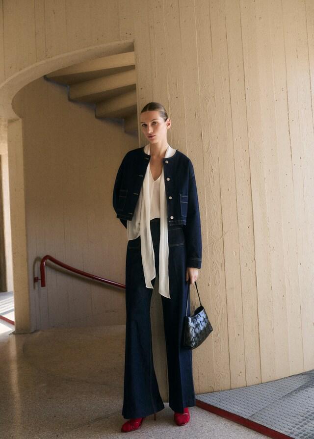 Mango Chaqueta vaquera rinse wash Último día