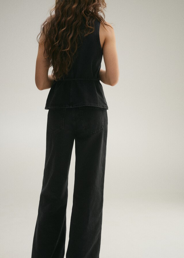Mango Jeans wideleg tiro alto Promoción trimestral