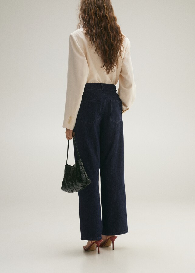Mango Jeans wideleg pinzas rinse wash Solo queda un día