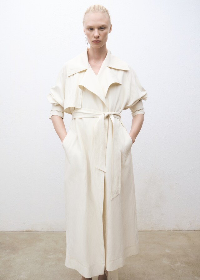 Mango Trench oversize solapas Ahorra y exporta