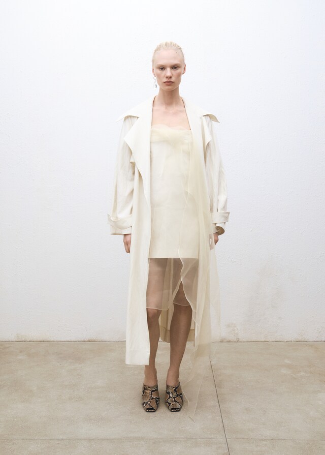 Mango Trench oversize solapas Ahorra y exporta