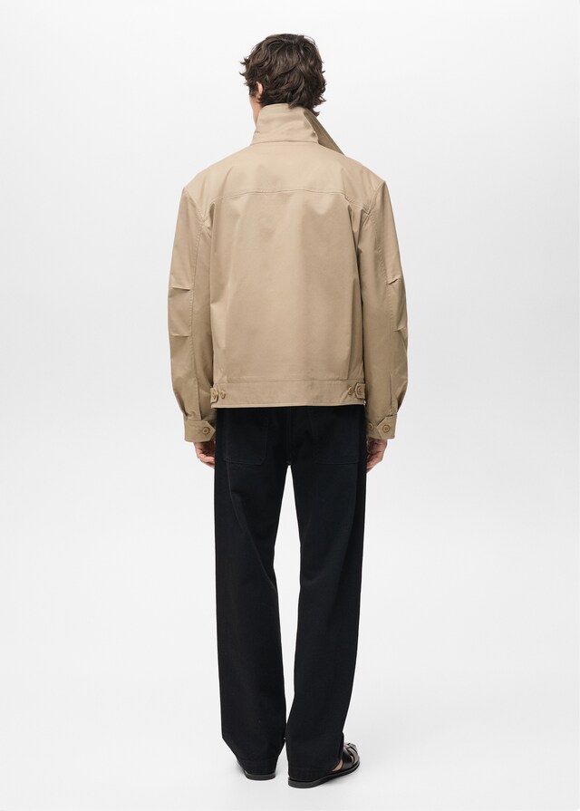 Mango Cazadora algodón relaxed fit En oferta