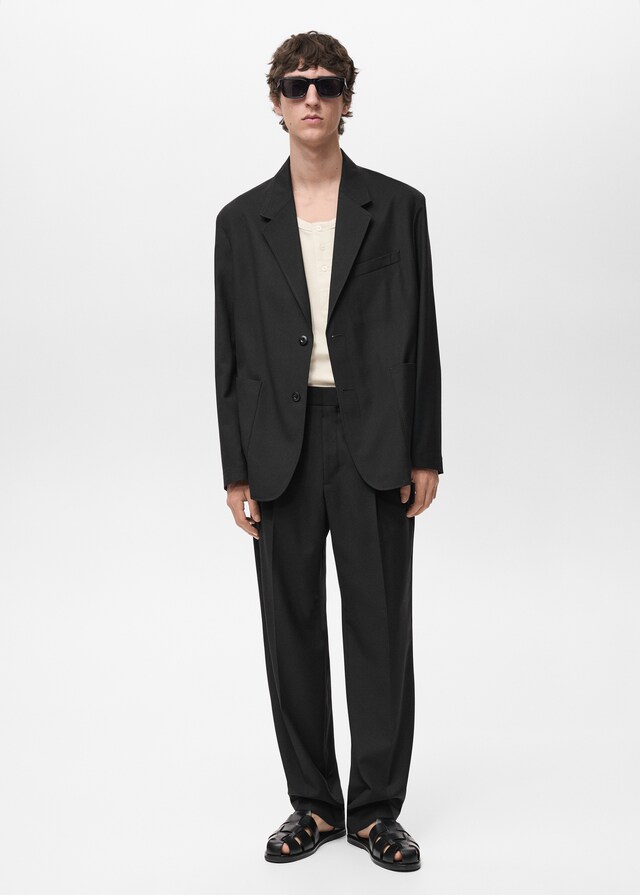 Mango Americana traje relaxed fit Última moda