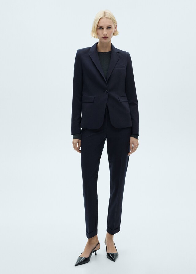Mango Blazer traje entallada Devoluciones gratuitas