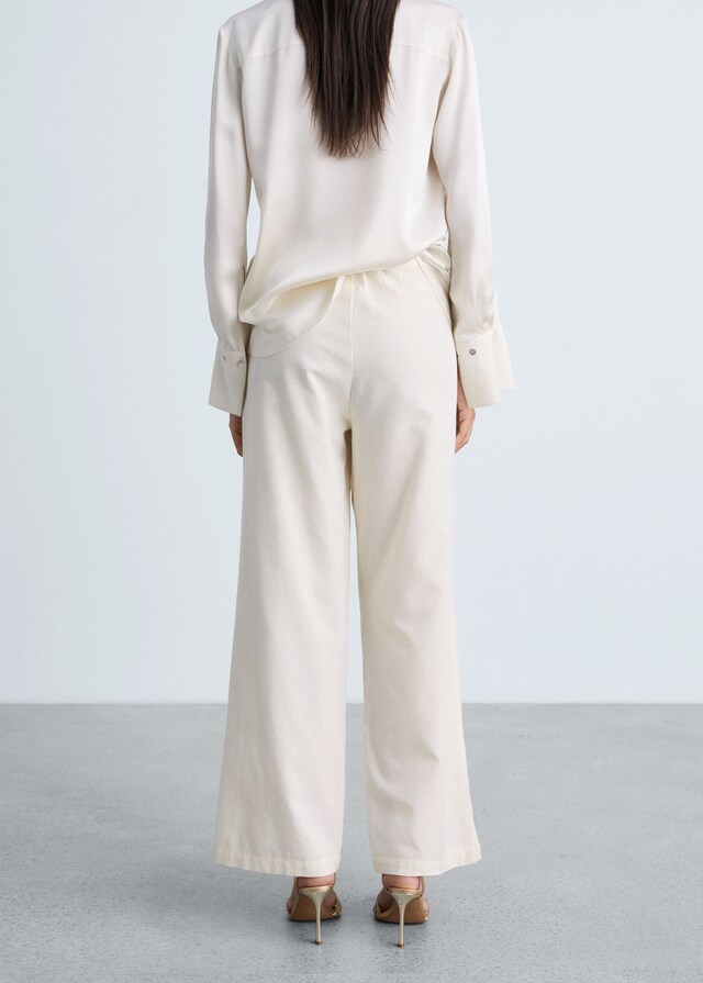 Mango Pantalón recto bordado 2025