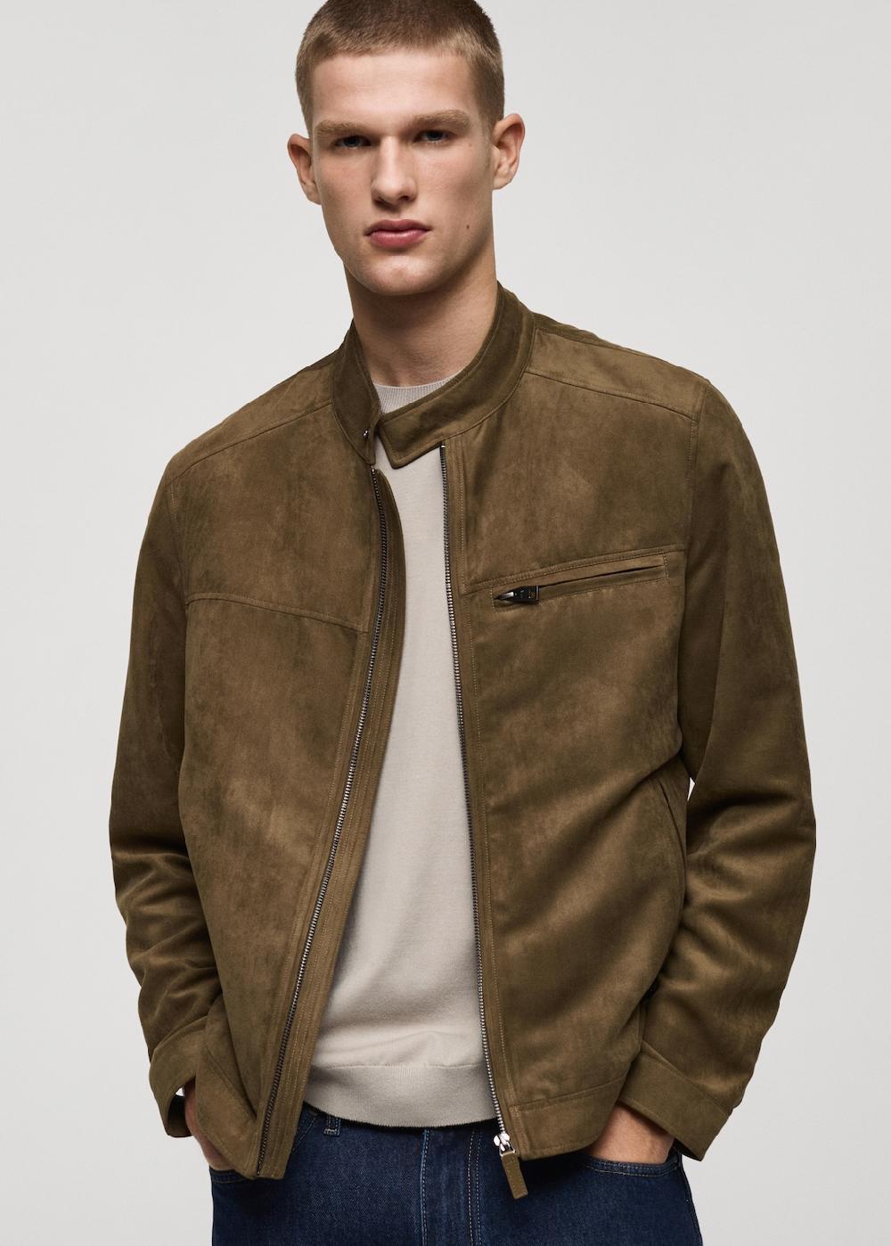 Mango Cazadora biker efecto ante