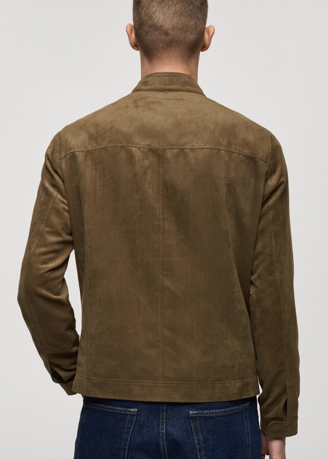Mango Cazadora biker efecto ante Rebajas de fábrica