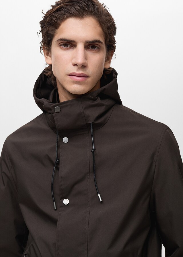 Mango Parka capucha water repellent Los más vendidos