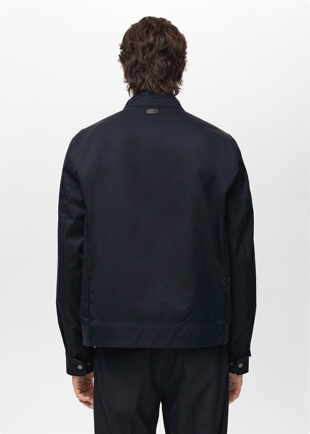 Mango Cazadora algodón water repellent Ventas relámpago
