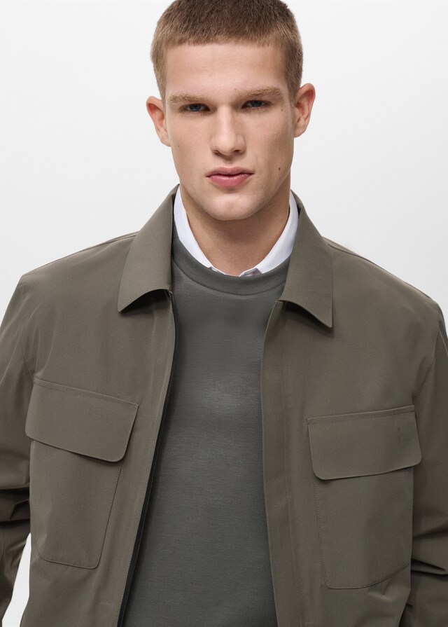 Mango Chaqueta water repellent bolsillos Mejor oferta