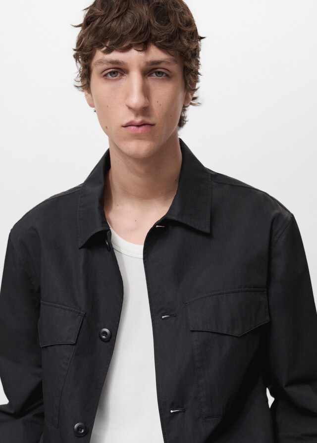 Mango Sobrecamisa relaxed fit algodón Envío gratis