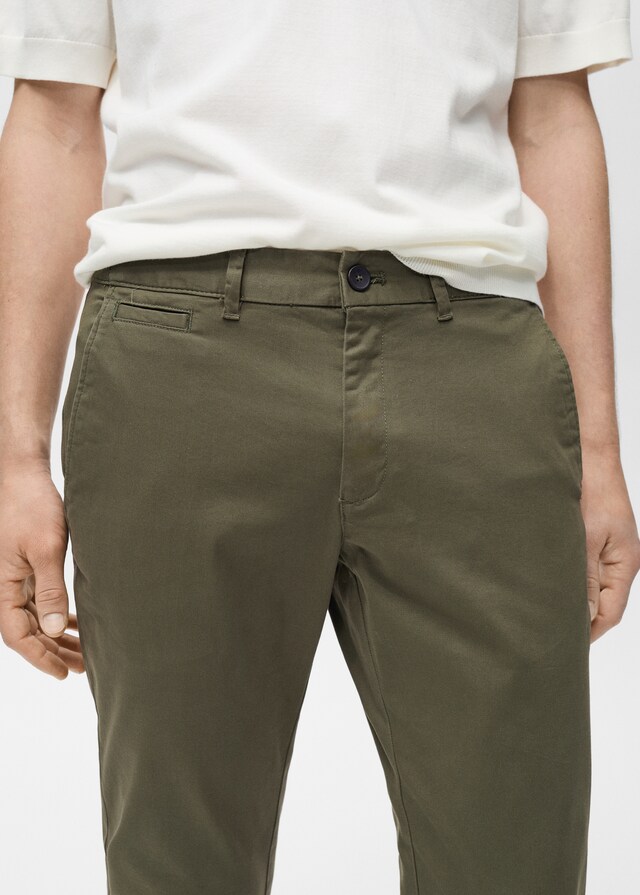 Mango Pantalón Prato chino cropped tappered Últimos 2 días