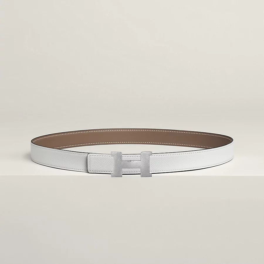Hermès Hebilla de cinturón Mini Constance Martelée & Piel de cinturón reversible 24 mm Mejor oferta