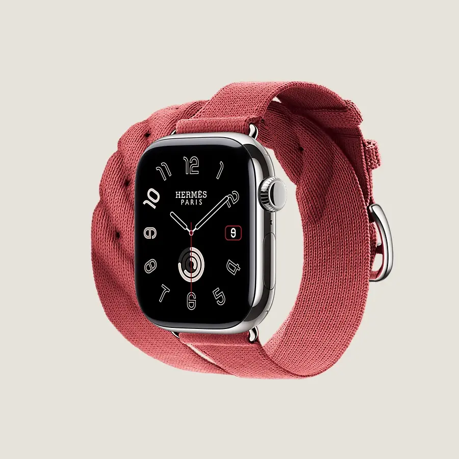 Hermès Caja Series 10 & Correa Apple Watch Hermès Double Tour 42 mm Torsade Promoción trimestral