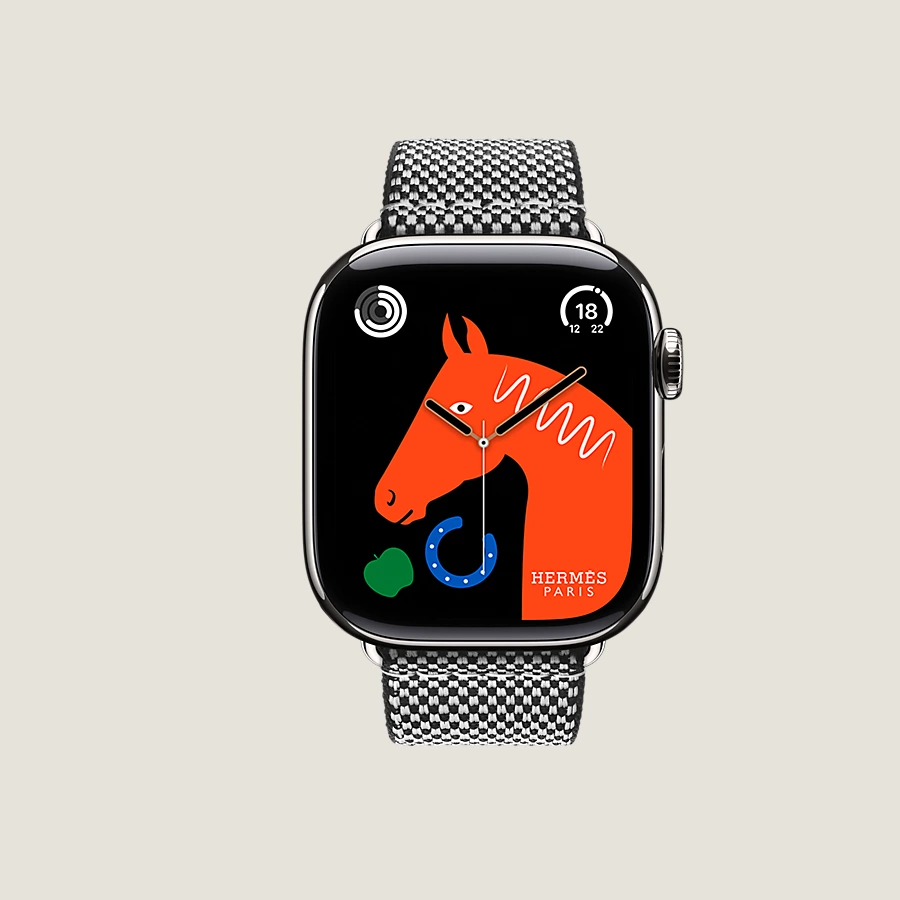 Hermès Caja Series 10 & Correa Apple Watch Hermès Single Tour 42 mm Toile H Solo queda un día