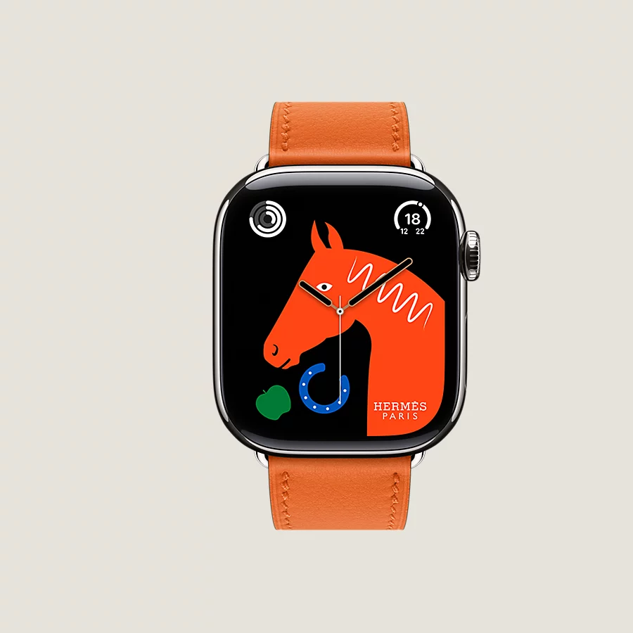 Hermès Caja Series 10 & Correa Apple Watch Hermès Single Tour 42 mm Superdescuento