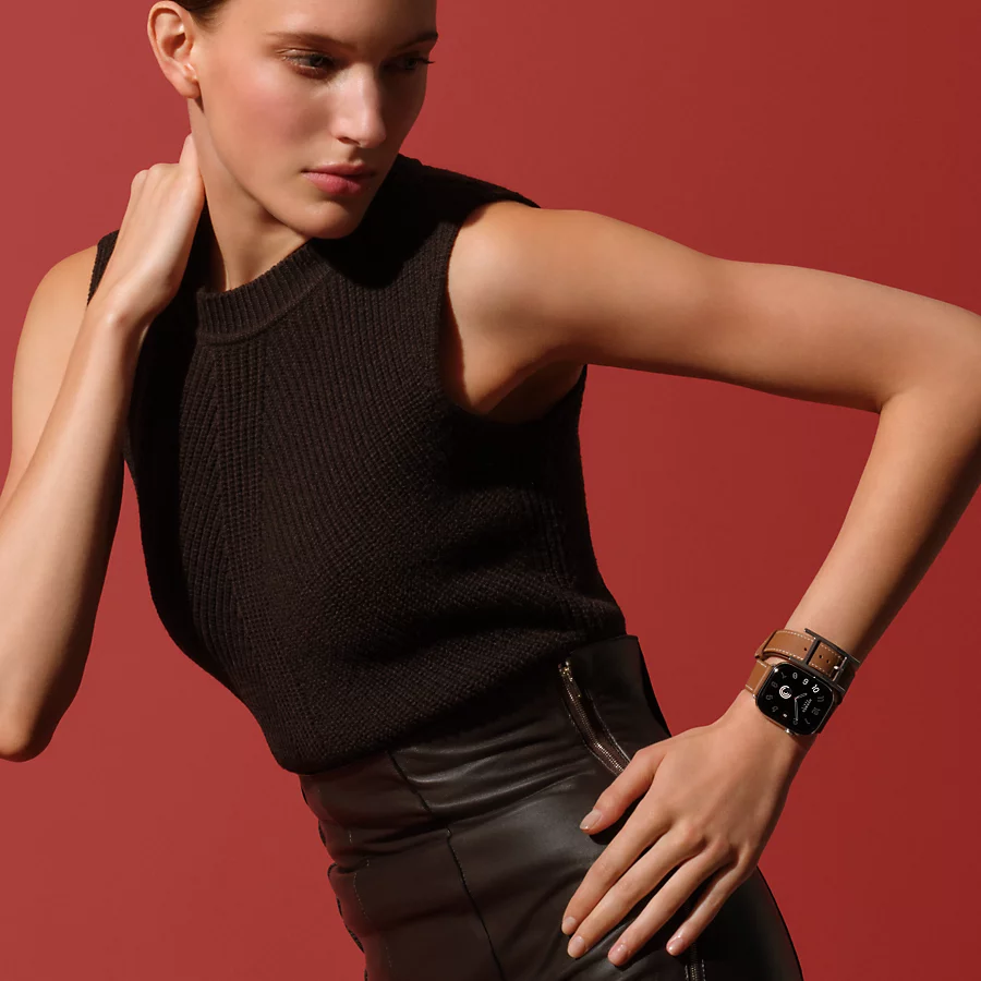 Hermès Caja Series 10 & Correa Apple Watch Hermès Double Tour 42 mm Hapi Liquidación