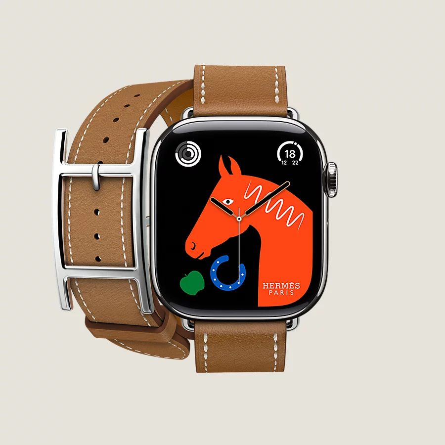 Hermès Caja Series 10 & Correa Apple Watch Hermès Double Tour 42 mm Hapi Liquidación