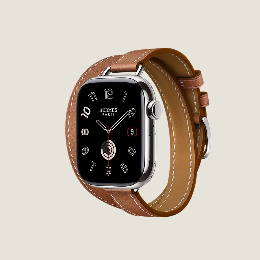 Hermès Caja Series 10 & Correa Apple Watch Hermès Double Tour 42 mm Attelage Envío internacional gratuito