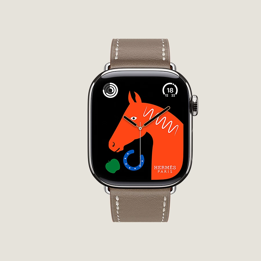 Hermès Caja Series 10 & Correa Apple Watch Hermès Single Tour 42 mm Ahorra y exporta