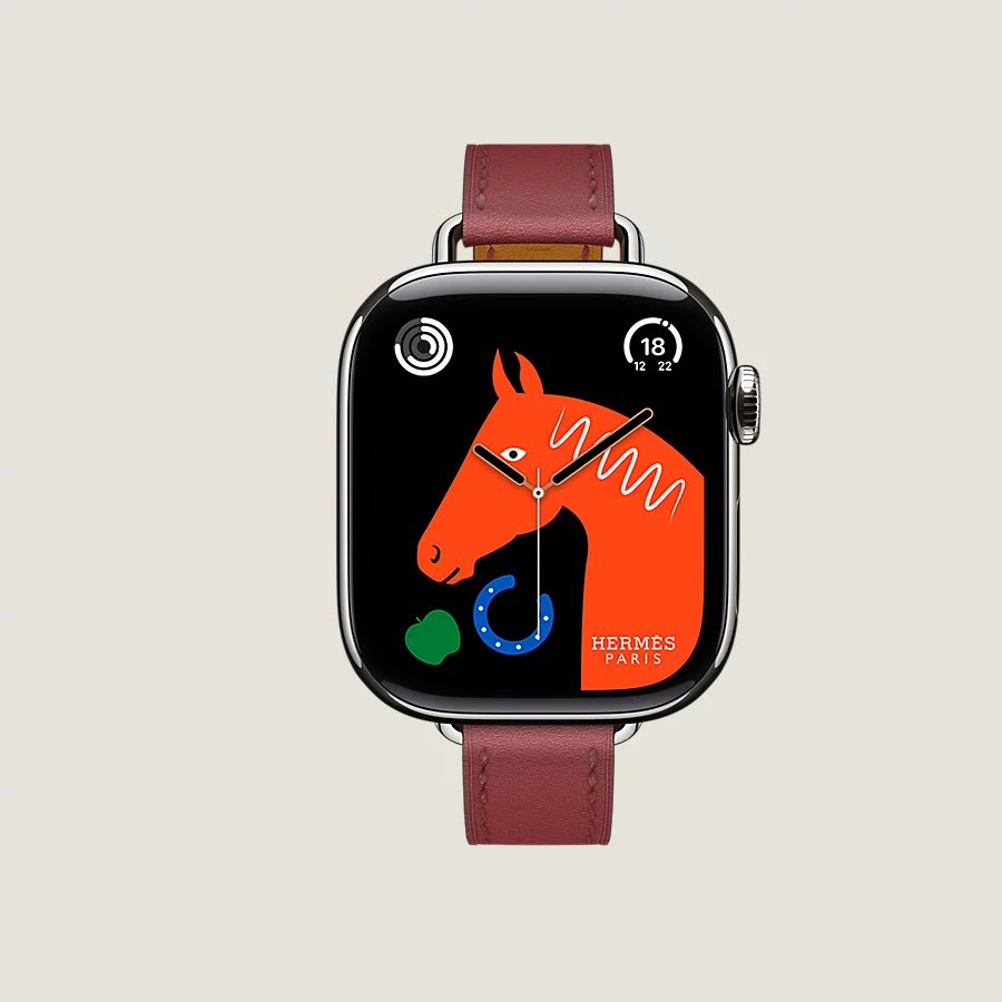 Hermès Caja Series 10 & Correa Apple Watch Hermès Single Tour 42 mm Attelage Precios de Black Friday