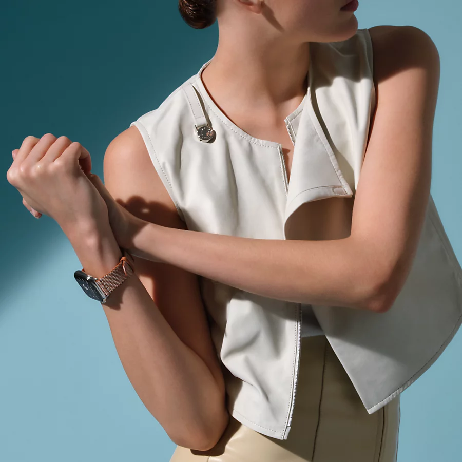 Hermès Caja Series 10 & Correa Apple Watch Hermès Single Tour 42 mm Toile H Ofertas especiales