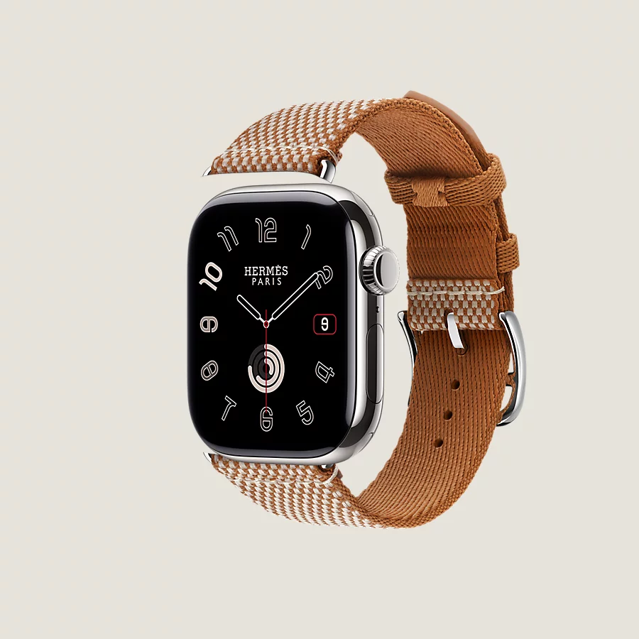 Hermès Caja Series 10 & Correa Apple Watch Hermès Single Tour 42 mm Toile H Ofertas especiales