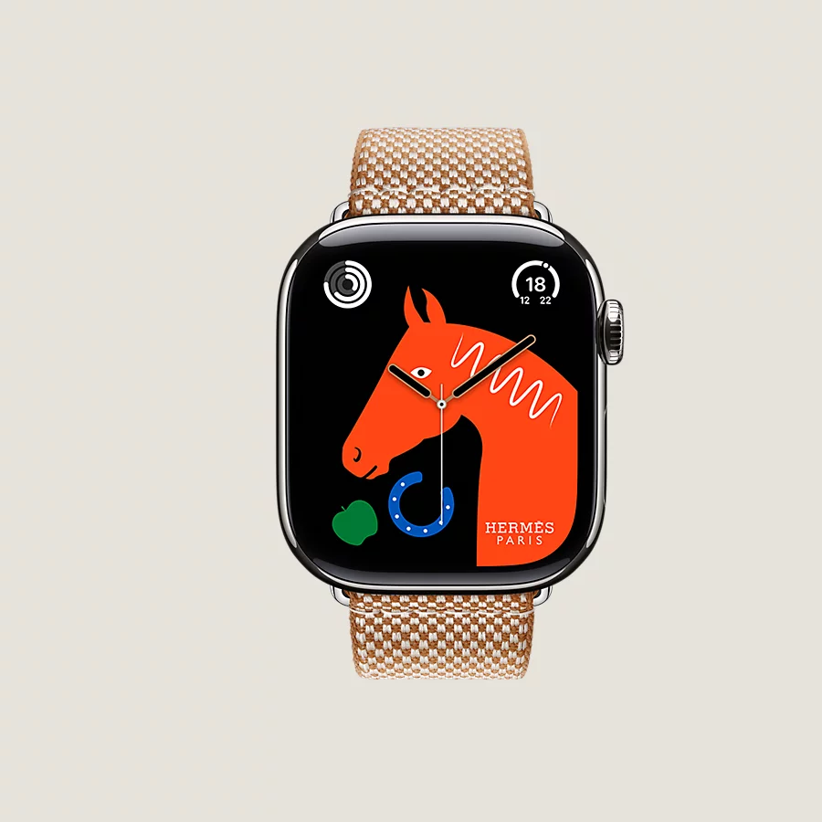 Hermès Caja Series 10 & Correa Apple Watch Hermès Single Tour 42 mm Toile H Ofertas especiales