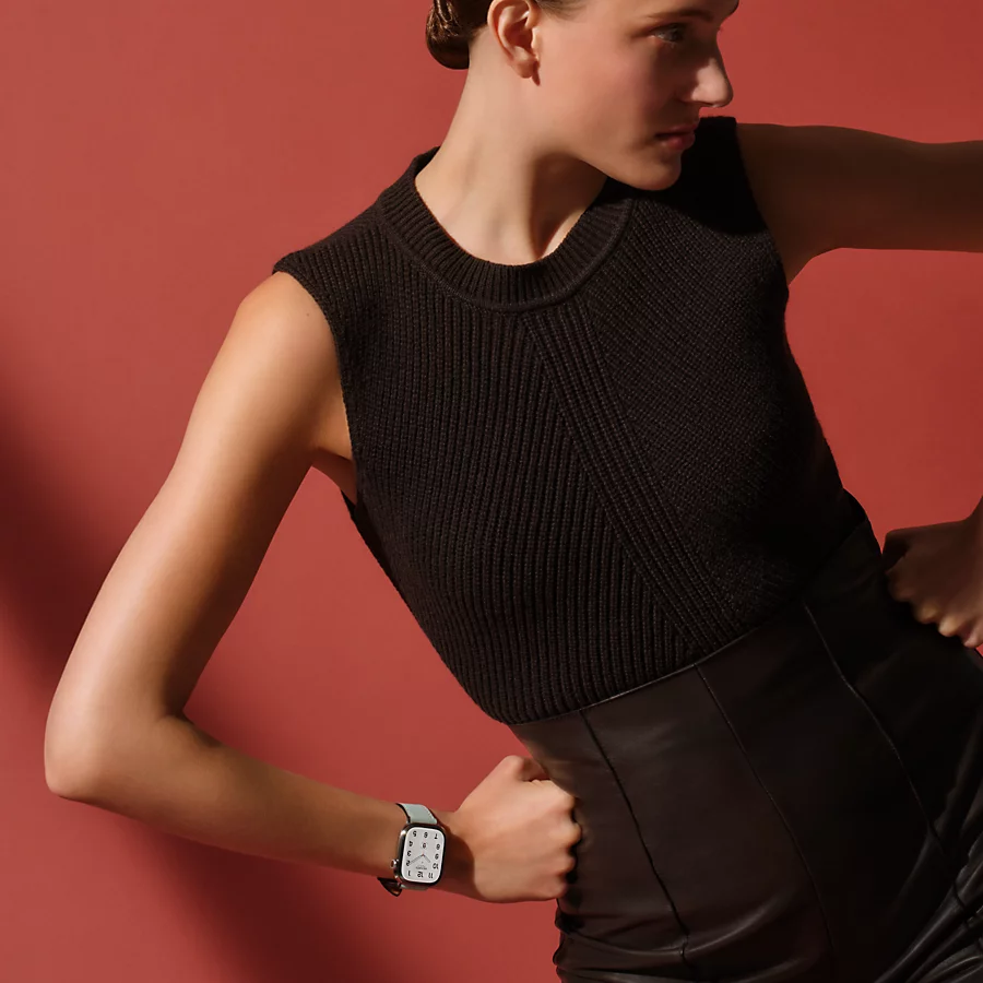 Hermès Caja Series 10 & Correa Apple Watch Hermès Single Tour 42 mm Rebajas de fin de temporada