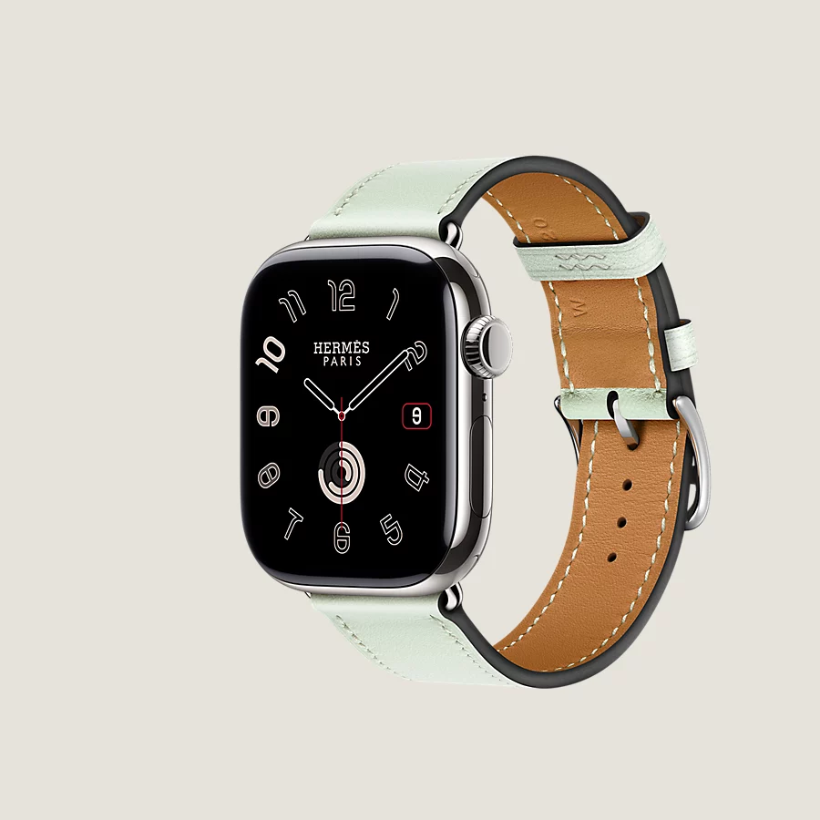 Hermès Caja Series 10 & Correa Apple Watch Hermès Single Tour 42 mm Rebajas de fin de temporada